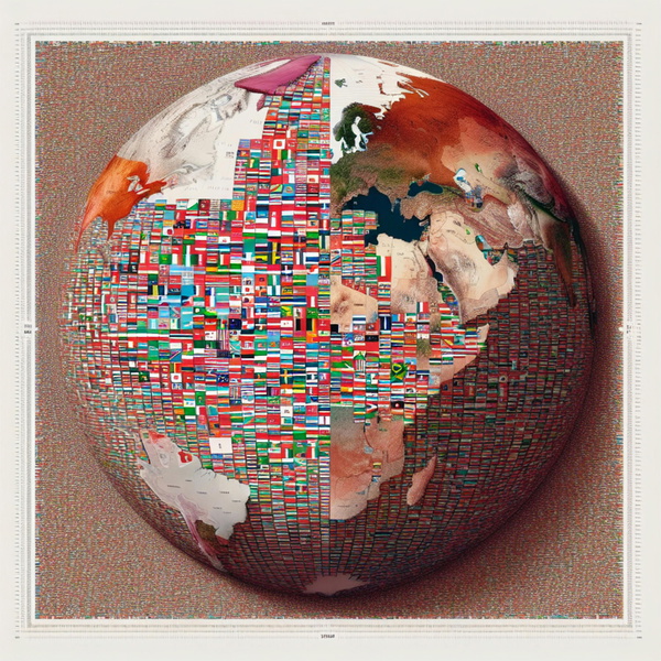 Artwork for 100 Largest Countries in Square Miles