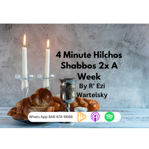 Artwork for 4 Minute Hilchos Shabbos 2x A Week