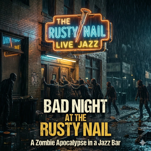 Artwork for BAD NIGHT AT THE RUSTY NAIL: A ZOMBIE APOCALYPSE IN A JAZZ BAR