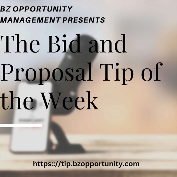 Artwork for Bid and Proposal Tip of the Week