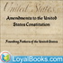 Bill of Rights & Amendments to the US Constitution by Founding Fathers of the United States