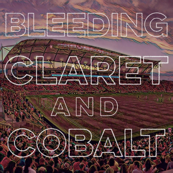 Artwork for Bleeding Claret and Cobalt