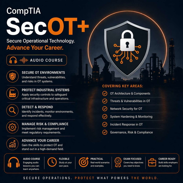Artwork for Certified: The CompTIA SecOT+ Audio Course