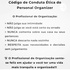 Código Conduta Personal Organizer