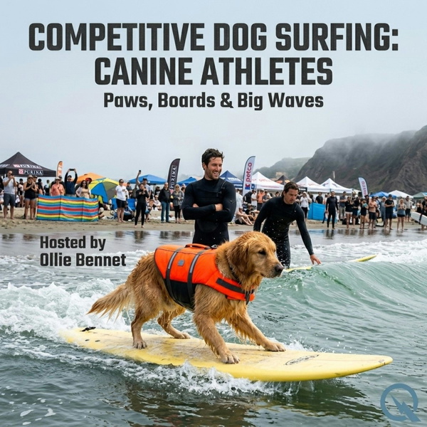 Artwork for Competitive Dog Surfing: Canine Athletes