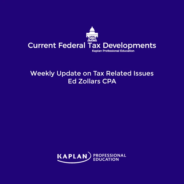 Artwork for Current Federal Tax Developments