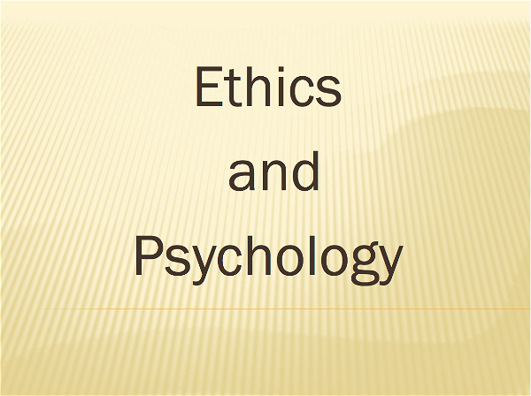 Artwork for Ethics & Psychology