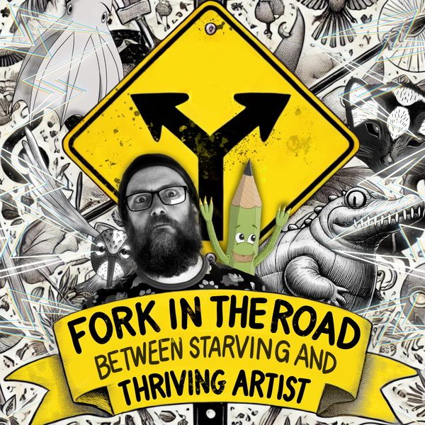 Artwork for Fork in the Road between starving and thriving artist