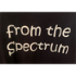 from the spectrum