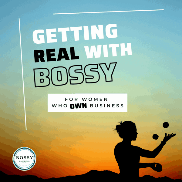 Artwork for Getting Real with Bossy: For Women Who Own Business