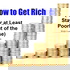 How To Get Rich