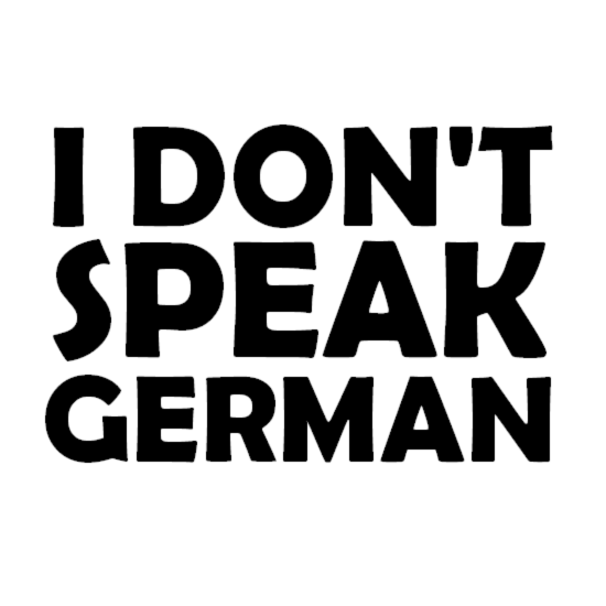 Artwork for I Don't Speak German