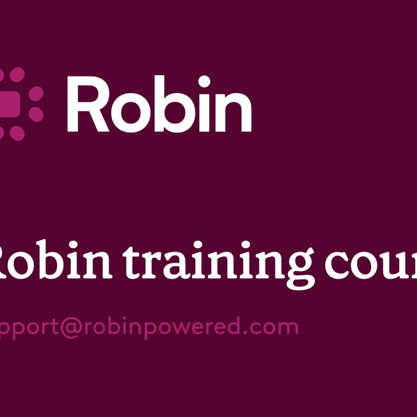 Artwork for Robin training course