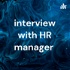 interview with HR manager