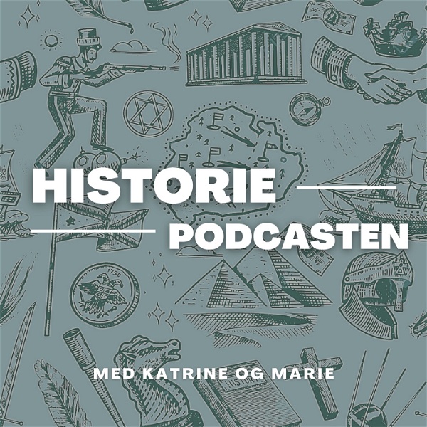 Artwork for Historiepodcasten med Katrine og Marie