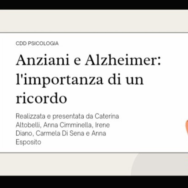Artwork for Anziani E Alzheimer: L'importanza Di Un Ricordo