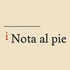 Nota al Pie