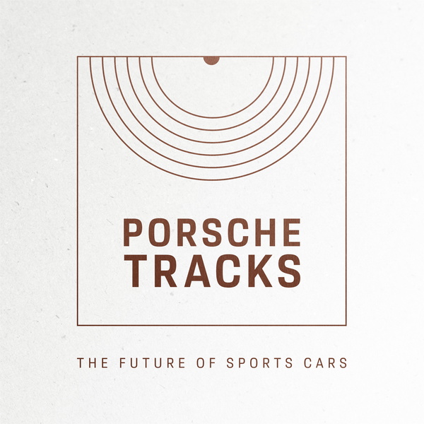 Artwork for Porsche Tracks. The Future of Sports Cars.