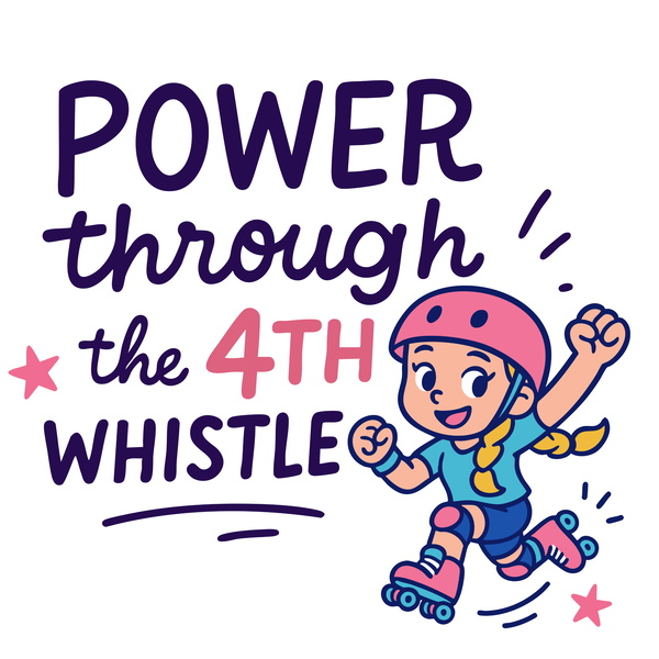 Artwork for Power Through the 4th Whistle Roller Derby Podcast