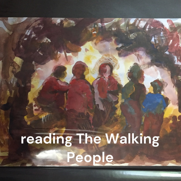 Artwork for Miriam Moore reads TheWalkingPeople:ANativeAmericanOralHistory, by Paula Underwood.