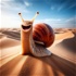 Ślimak na pustyni