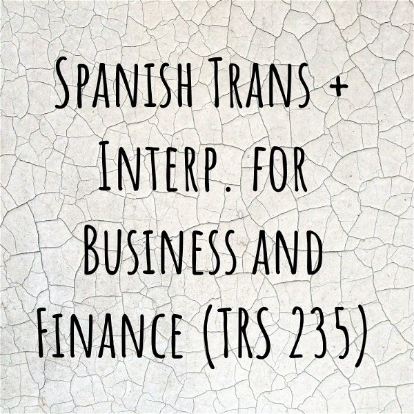Artwork for Spanish Trans + Interp. for Business and Finance