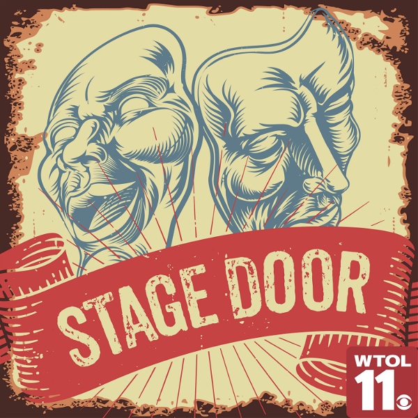 Artwork for Stage Door, a theatre podcast hosted by two average guys. Hosted by Kyle Omlor, Ron Matanick, and Th