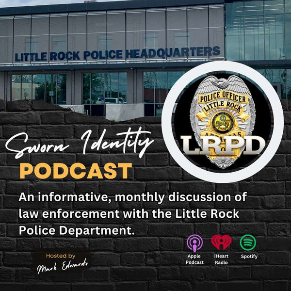 Artwork for Sworn Identity: An informative discussion of law enforcement.