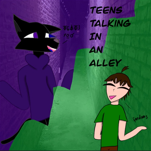 Artwork for Teens talking in an ally