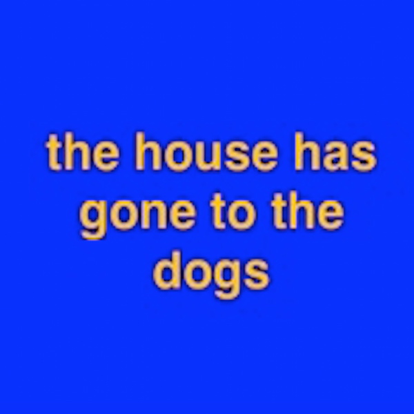 Artwork for the house has gone to the dogs