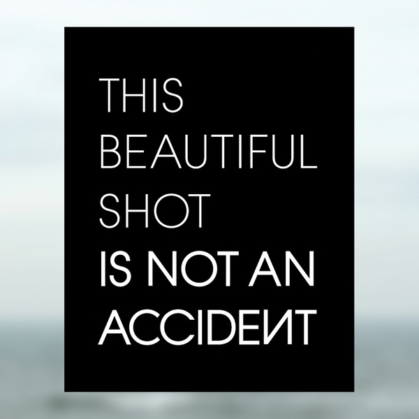 Artwork for This Beautiful Shot is Not an Accident
