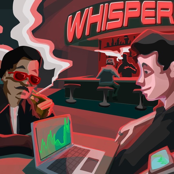Artwork for Web3 Whispers with Mathias & Steeb