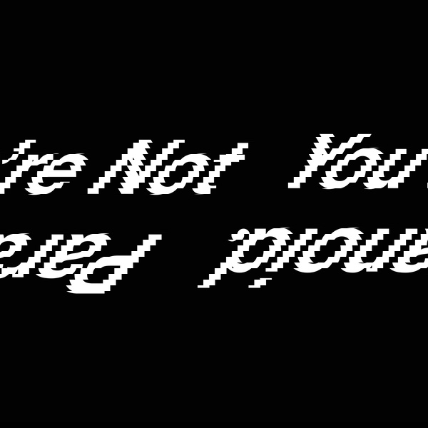 Artwork for You're Not Paranoid